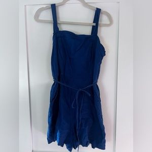 Old Navy Blue Romper with pockets size large